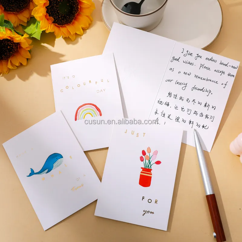 Креативные мини-деловые праздничные поздравительные открытки с благословением на день рождения, благодарственные открытки