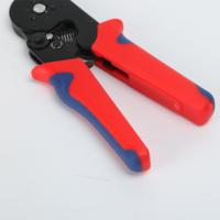 Pince à sertir tubulaire mini GKGJ HSC8 6-6A, pince à sertir à cliquet multifonctionnelle européenne, acier 24-8AWG, industrielle