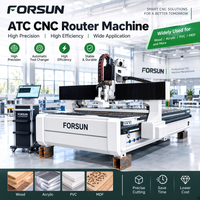 25% de réduction sur la machine de découpe CNC FORSUN haute efficacité 1328 de 1300*1500 mm avec changeur d'outils linéaire pour la découpe du bois MDF