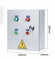 Boîtier de commande de moteur triphasé HUASHU KW 380V personnalisé, coffret de distribution électrique domestique en acier fini, étanche IP55