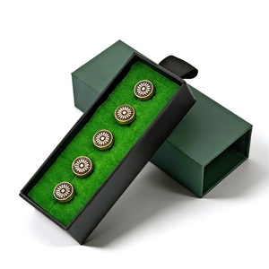 Botones de Lujo para Baju Melayu de KUNSHUO, Botones Metálicos Personalizados con Logotipo de Marca para Camisas Malayas y Ropa - Product Image 2