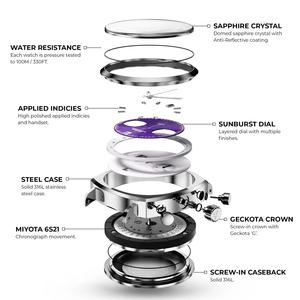 Nuevo Reloj de Cuarzo de Moda para Mujer, de Alta Calidad, Acero Inoxidable, Deportivo Casual, Cronógrafo, Logotipo Personalizado, Ancho de Correa de 20 mm, Cristal - Product Image 5