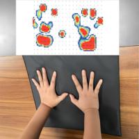 Capteur de pression pour tissus avec carte d'acquisition et logiciel pour tapis pour animaux, coussinets pour pattes et coussins de siège