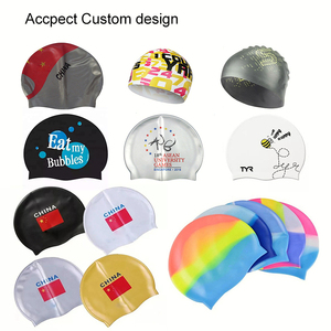 Casquette <span class=keywords><strong>de</strong></span> natation personnalisée avec drapeau National pour hommes, femmes et adolescents - Product Image 2