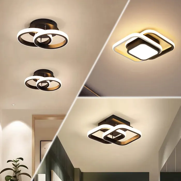 Modern Home Hotel Living Room Decoration Acrylic Led Square Ceiling Lights Fixtures