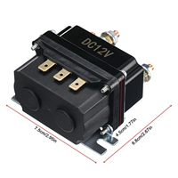 Relais de treuil électrique 12V 250A à 4 bornes, solénoïde de relais positif et négatif pour moteur de treuil de voiturette de golf, ATV, UTV
