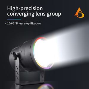 AICPOSE - Iluminación Profesional para Escenarios con Zoom COB de 250 W, Lámpara de Enfoque COB RGB DMX - Product Image 6