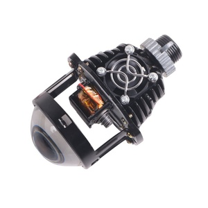 Factory Promotion 2 Inch Bi Led Projector Lens Headlight with Red Led Devil Eye 43w 6000k Automotive Motorcycle LED Headlamps - Product Image 2