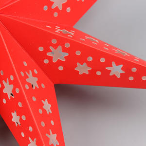 <span class=keywords><strong>Origami</strong></span> 3D Paper Star Lantern con soporte Linternas de luz LED para vacaciones de Navidad - Product Image 4