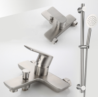 Robinet de salle de bains à poignée unique, articles hygiéniques de lavabo modernes baignoire sur pied, 20025