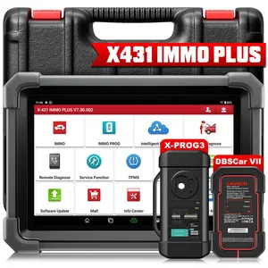 LAUNCH X431 <span class=keywords><strong>IMMO</strong></span> PLUS Scanner de diagnostic automobile OBD2 avec X-PROG3 et DBScar VII pour la programmation de clés et le codage ECU, outils de diagnostic automobile pour toutes les voitures - Product Image 1