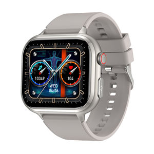 Montre connectée DF TK17, étanche IP67, avec fonctions de surveillance laser de la pression artérielle, de la fréquence cardiaque et de l'oxygène sanguin, nouvelle montre de santé médicale en silicone carrée - Product Image 3