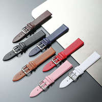 Bracelets de montre en cuir véritable NYY, respirants, de 8 mm à 24 mm, couleurs noir, marron, bleu, rouge, blanc et rose pour montres