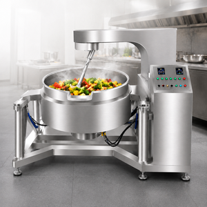 Commercial Electromagnetic Planetary Stir Fryer Stainless Steel <b>Automatic</b> Cooking Mixer Kettle with 600mm Pot for Restaurant Cen - Product Image 1