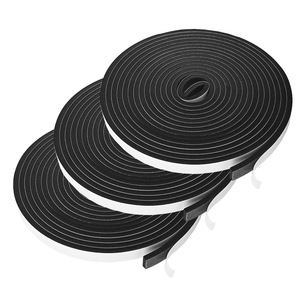 Munkcare Black <b>EVA</b> Sponge Tape 10mm Sound Insulation Anti Collision Strip For Doors Windows Automobiles - Product Image 2