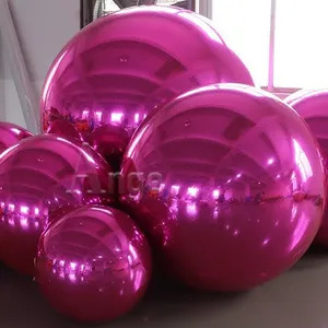 Ange gigante inflável Rose bola pvc inflável espelho bola para venda