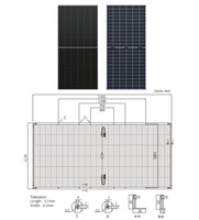 Panel Surya Longi Hi-Mo X10 Scientist LR7-72HVD Komersial untuk Rumah Tangga, Bifasial, Kaca Ganda, Monokristalin 640W 650W 660W