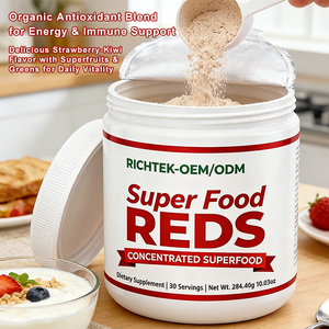 Superfood kırmızılar tozu Vegan keşiş meyve aromalı Premium sınıf organik antioksidan konsantre yeşiller ve kırmızılar Superfood tozu - Product Image 5