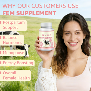 Suplementos <span class=keywords><strong>Halala</strong></span> para el Equilibrio Femenino, Cápsulas de Órganos de Res Alimentada con Pasto, Mezcla 6 en 1 - Product Image 3