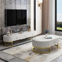 Moderne nordique salon table basse simple en acier inoxydable table basse