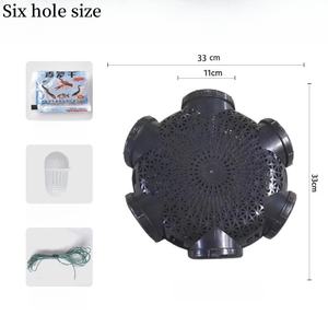 Offre Spéciale Portable Outdoor River Lake Fishing Bait Cage Piège à poissons poreux durable - Product Image 4