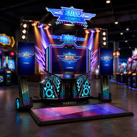 Machine de danse LED à monnayeur, borne de jeu musicale, simulateur deux joueurs pour salle de jeux et centre commercial