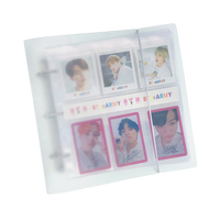 Classeur à anneaux en plastique Pp 2/3/4 classeur de taille A4/a5/a6/b5 classeur de Slogan de couverture PP avec Slogan Kpop manchon de 30/ 50/70 feuilles