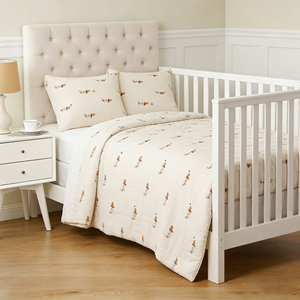 Edredón de muselina 100% algodón para <span class=keywords><strong>cuna</strong></span>, manta ultra suave para bebé, manta para niños pequeños para todas las estaciones, lavable a máquina para niños. - Product Image 1