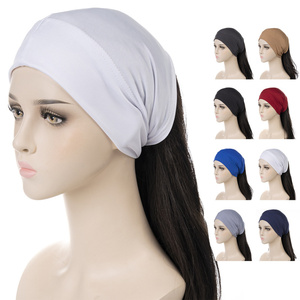 HZM-22149 Hijab Tube Bonnet <span class=keywords><strong>Chimio</strong></span> Chapeau Tête Couverture Femmes Musulman Hijabs Intérieure Cap Sous Écharpe <span class=keywords><strong>Turban</strong></span> - Product Image 6
