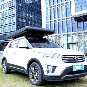 En plein air auto pliant glamping soleil abri de douche triangle suv toit top rv remorque tente en aluminium dur shell de voiture camping tentes - Product Image 1