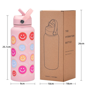 Botellas Deportivas de Acero Inoxidable, Lindas <span class=keywords><strong>y</strong></span> Reutilizables, con Aislamiento Térmico para Niños, para Agua <span class=keywords><strong>y</strong></span> Bebidas Frías, Venta al Por Mayor - Product Image 5