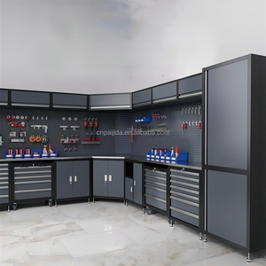 Armoire de <span class=keywords><strong>garage</strong></span> modulaire, armoires à outils, armoire de rangement en acier robuste, poste de travail de <span class=keywords><strong>garage</strong></span>, combinaison d'établi et de coffre à outils - Product Image 1