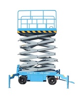 Plateforme de travail élévatrice mobile hydraulique à ciseaux pour extérieur