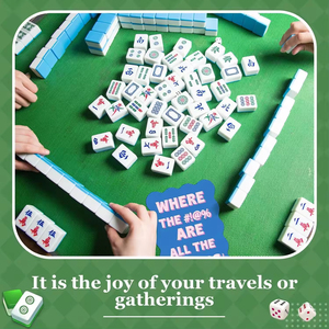 Moderno juego de 10 piezas de máquina mezcladora de Mahjong con cartas de PVC gruesas en forma de abanico, accesorios de juego, cartas para mezclar Mahjong - Product Image 3