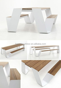 Nhà Máy Tùy Chỉnh Ngoài Trời Dã Ngoại Bảng Ngoài Trời Kim Loại Gỗ Patio Đồ Nội Thất Sân Vườn Bên Ngoài Ngoài Trời Dã Ngoại Bảng Và Băng Ghế Dự Bị - Product Image 3