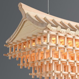 Modern Chinese Style Pendant <b>Light</b> Zen-Inspired <b>Tea</b> Room and Restaurant Chandelier for Hotel Lobby Villa Bar Lighting - Product Image 1