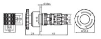 Interrupteur à bouton-poussoir ELEWIND 16MM, interrupteur d'arrêt d'urgence éclairé (PB162Y-11TS/R/12V, CE, RoHS)