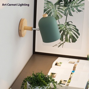 Hiện Đại Bắc Âu tối giản dẫn đèn tường cho nhà máy nhà tùy chỉnh đơn giản Macaron lối đi chiếu <span class=keywords><strong>s</strong></span>áng <span class=keywords><strong>s</strong></span>ắt cơ thể cho phòng khách phòng ngủ - Product Image 2