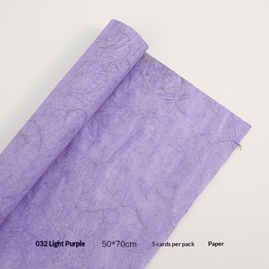 Papel de Cáñamo de Color 2026, Papel de Textura de Fibra de Cáñamo para Envolver Flores, Papel de Seda de Cáñamo Desgarrable a Mano - Product Image 6