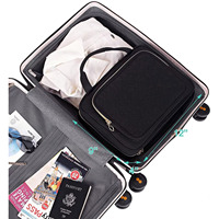 Trousse de toilette de voyage suspendue Organisateur de maquillage visible Trousse de maquillage pour accessoires de voyage Salle de bain Douche