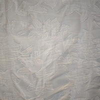 Tissu floral CEY 100% polyester bleu à fleurs 150GSM, best-seller, pour robes et blazers confortables