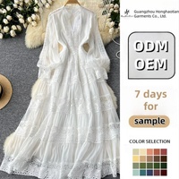 Robes de Soirée Sur Mesure Style Ethnique, Col en V, Patchwork de Dentelle, Robes Longues Élégantes pour Femme, Chic Brodé, Robe Maxi de Boutique