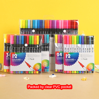 Stylos pinceaux Magicfly, ensemble de 12 stylos pinceaux aquarelle avec pinceau en nylon flexible, pointes pour la peinture à l'aquarelle
