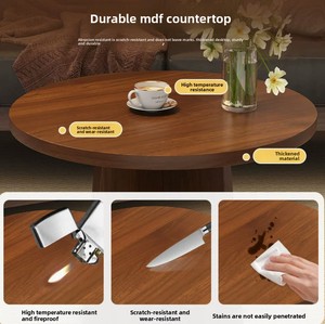 Nordic Style Solid Wood <strong>Coffee</strong> <strong>Table</strong> Minimalist Modern Design for Small Home or Apartment for Living or Bedroom - Product Image 5