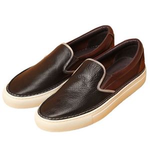 Chaussures habillées de luxe originales Mengke pour hommes en cuir véritable, faites à la main, polies, style Penny Flat Monk Strap, collection 2026 - Product Image 5