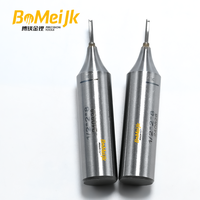 BoMeiJK Mata Bor Router Kayu Profesional 1/2 Inch Shank TCT 2 Flute Straight Cutter 45 Helix untuk Mesin CNC ODM/OEM