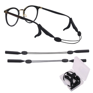 Ceinture de fixation de <span class=keywords><strong>lunettes</strong></span> de sport de sécurité à corde en gros corde antidérapante réglable <span class=keywords><strong>cordon</strong></span> de <span class=keywords><strong>lunettes</strong></span> en fil d'acier au silicone - Product Image 1