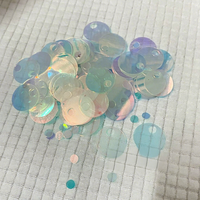 Perles à paillettes en plastique à grand trou de 20 mm pour robes de mode, costumes de performance, accessoires de bijoux DIY et breloques suspendues