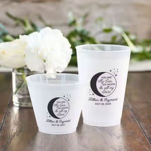 Vasos Personalizados para Fiestas, Vasos con Diseño Esmerilado, Vasos para la Tribu de la Novia, Recuerdos para Fiestas - Product Image 3