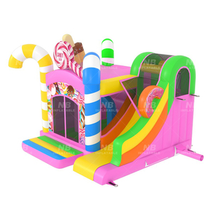 Castillo Inflable Comercial para Niños con Tobogán, Casa Inflable con Diseño de Dulces, Castillos Inflables - Product Image 4